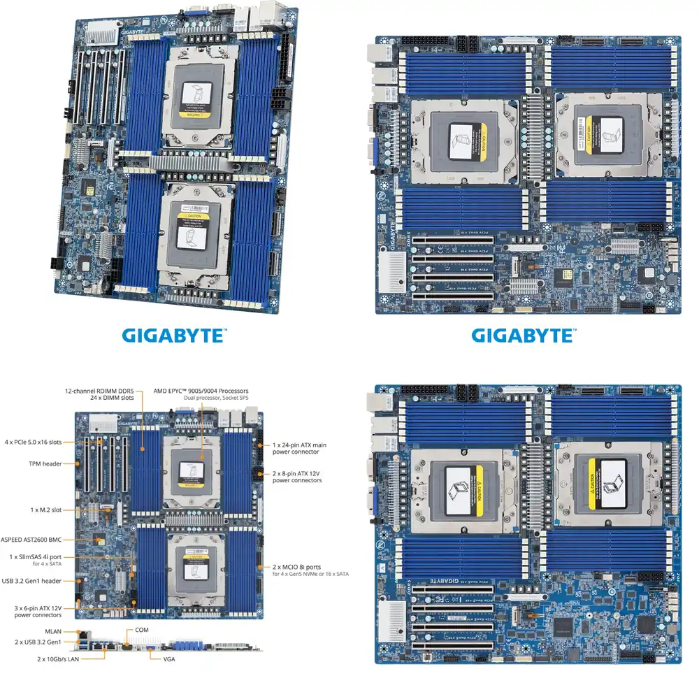 Ddr5 Memory - Материнская плата MZ73-LM2 для серверов EPYC