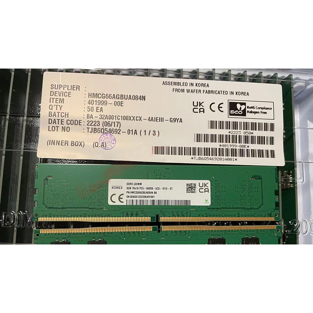 Ddr5 8Gb - 1 шт. HMCG66AGBUA084N Оперативная память 8