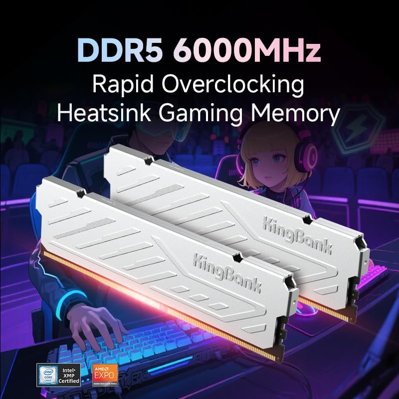 KingBank KJXS DDR5 RAM 8GB/16G – обзор и цена Ddr5 16Gb 6000Mhz